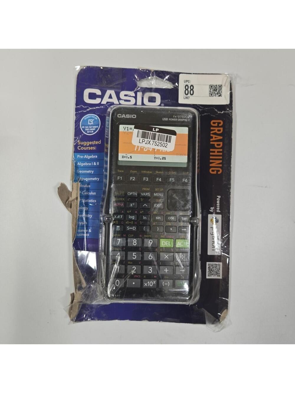 Casio fx-9750GIII Graphing Calculator Python USB Power Graphic 3 New / Open Box